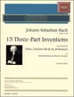 Fifteen Three-Part Inventions Oboe, Clarinet, Bassoon Trio cover